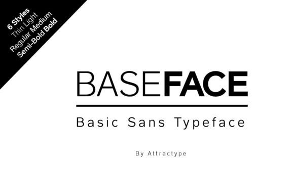 Baseface: A Clean Sans Serif Typeface for Modern Brand Identity