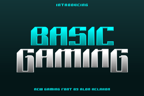 Basic Gaming Typeface: Elevate Digital Campaign Visuals