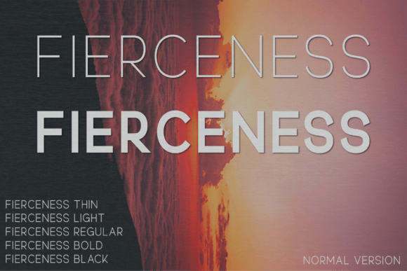 Fierceness Typeface: Elevating Editorial Design with Modern Minimalism