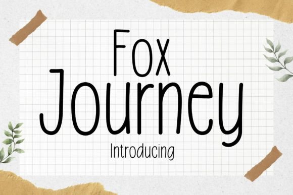 Fox Journey: The Versatile Sans Serif Font for Crafters and Sellers