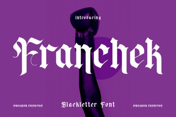 Franchek: Elevating Editorial Design with Flourish and Blackletter Elegance