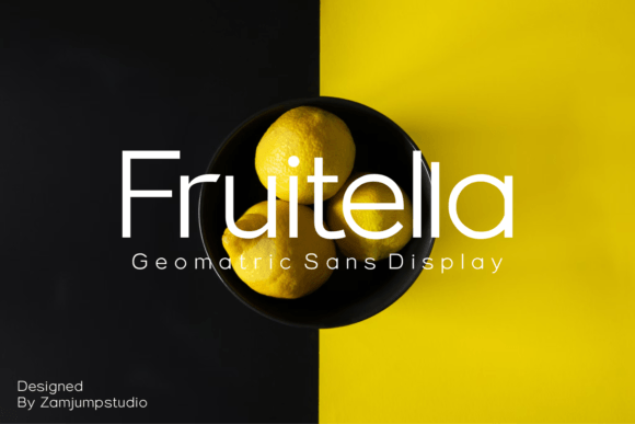 Fruitella: A Geometric Sans Serif for Modern Editorial Design