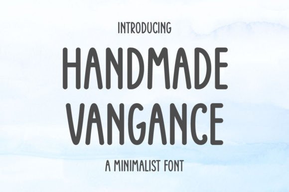 Handmade Vangance: The Minimalist Typeface for Polished Brand Identity
