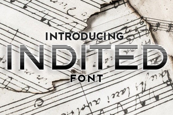 Indited Typeface Review: Elevating Campaign Visuals with Gradient Design