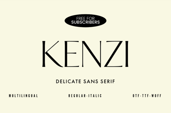 Kenzi Typeface Review: Elevating Editorial Design with Modern Simplicity