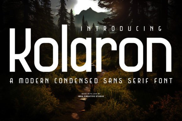 Kolaron: A Contemporary Condensed Sans Serif for Modern Branding