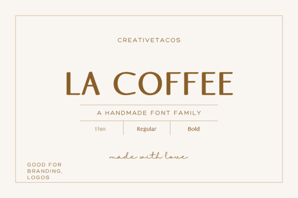 La Coffee: A Modern Sans Serif for Editorial Branding