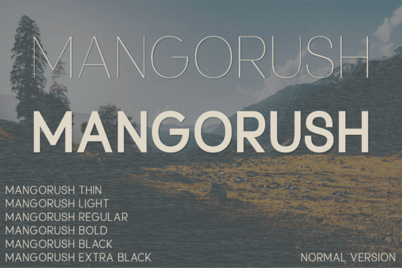 Mangorush Typeface Review: A Modern Sans Serif for Elegant Branding