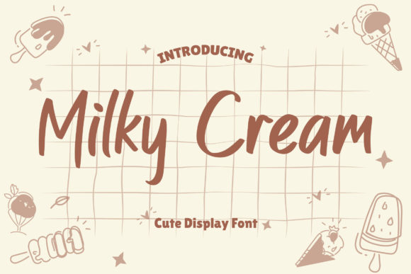 Milky Cream: A Playful Handwritten Font for Modern Branding