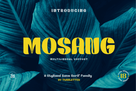 Mosang Typeface: A Modern Sans Serif for Handmade Brands