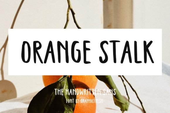 Orange Stalk: The Handwritten Font for Authentic Small Business Branding