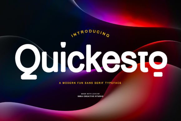 Quickesto: A Playful Sans Serif for Modern Brand Identity