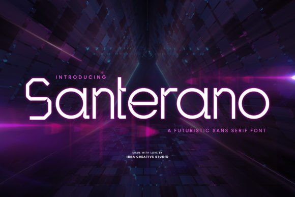 Santerano Typeface: A Futuristic Upgrade for Small Business Branding