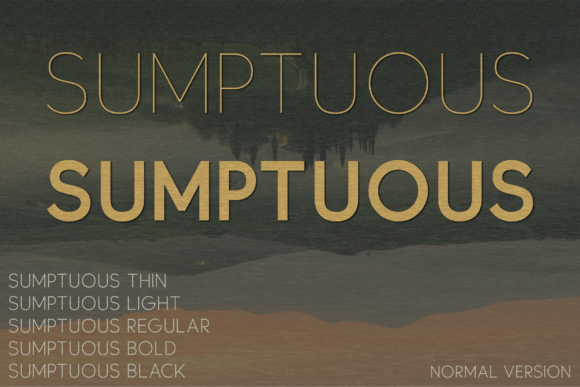 Sumptuous Typeface: Elevate Your Brand Identity