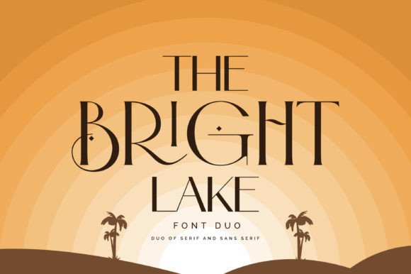 The Bright Lake Duo: A Modern Serif and Sans Combo for Web Design