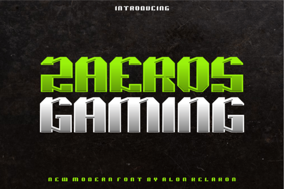 Zaeros Gaming Typeface: Elevating Editorial Design with Futuristic Typography