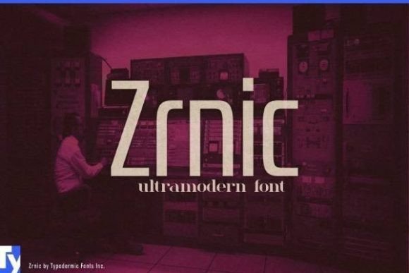 Zrnic Typeface: A Bold Display Font for High-Impact Campaigns
